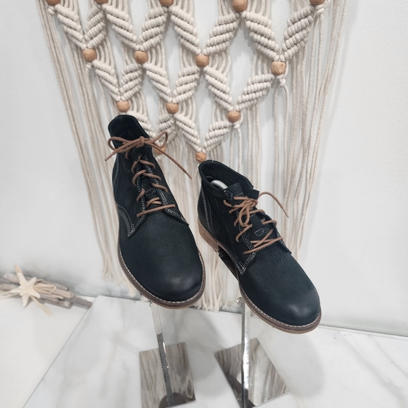 [ Joseph Siebel] suede black bootie size EU 37 Women's  Chelsea ankle boot - Picture 5 of 16